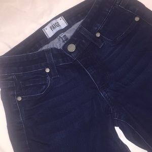Paige Cropped Dark Denim